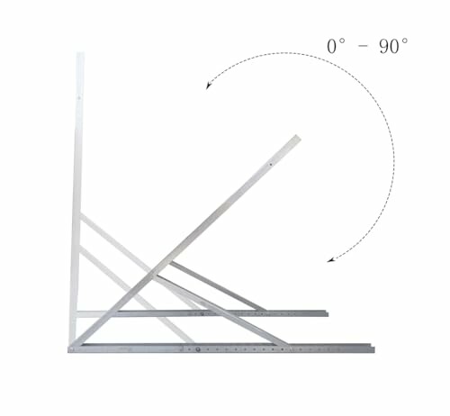 Verstellbares Winkelwerkzeug bei 0 bis 90 Grad.