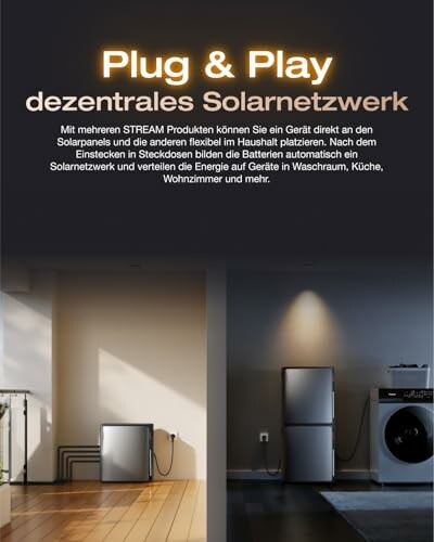 Dezentrales Solarnetzwerk mit Plug & Play Funktion