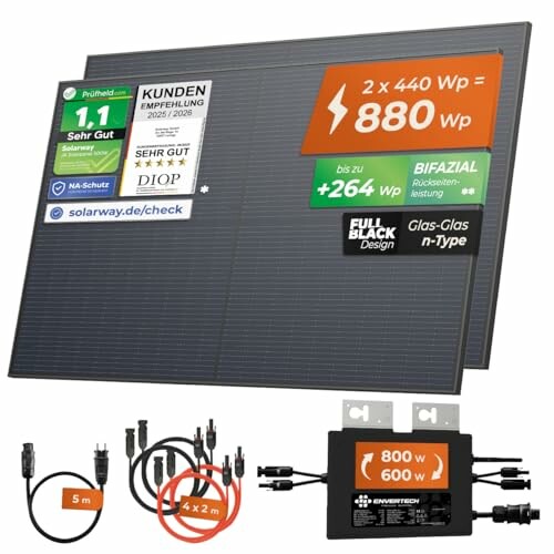 Solarway® 880W Balkonkraftwerk