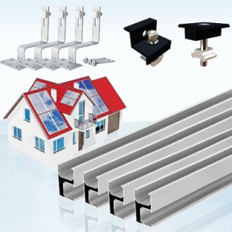 Solar Halterung Ziegeldach Set